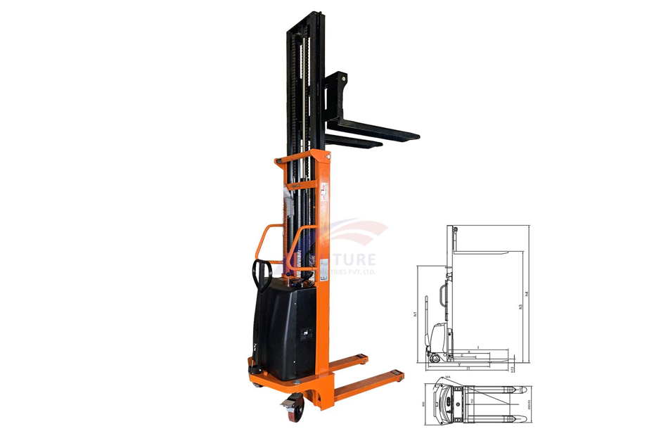 Semi Battery Stacker Manufacturer